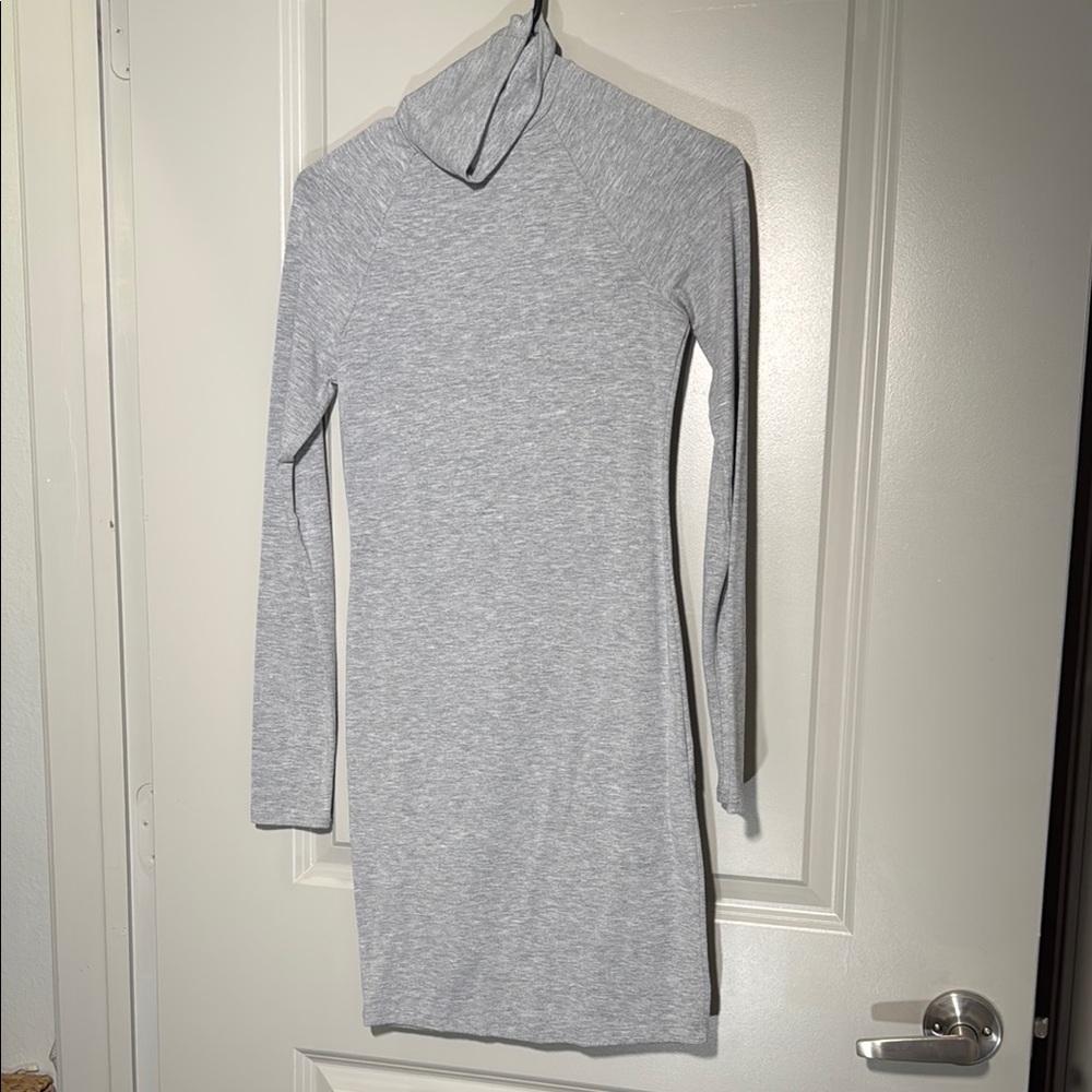 Gray Long Sleeve Women's Dress